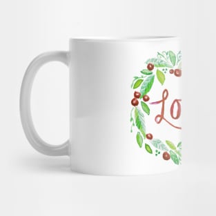 Christmas Love Wreath Mug